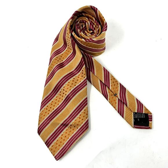 Ermenegildo Zegna Striped Silk Blend Tie - Picture 1 of 4